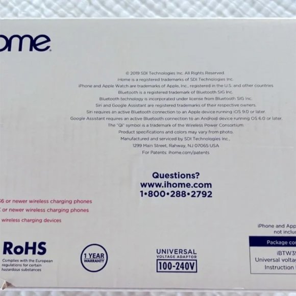 Speaker Alarm Clock Wireless Charging iHome - Picture 8 of 11